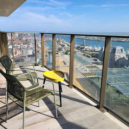 Skytower One - 14th Floor - Splendid Harbour & Sea View Ostende